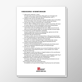 16 Regeln des Erfolgs – Auf der Matte und im Leben