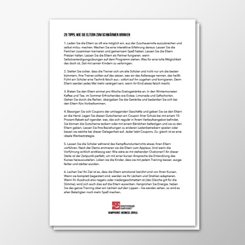 20 Tipps - Wie Sie Eltern zum Schwärmen bringen