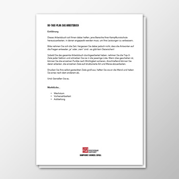 90-Tage-Plan für Kampfkunstschulen