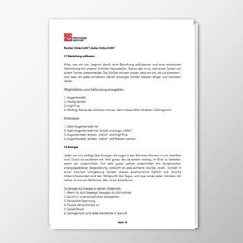 Bester Unterricht – jeder Unterricht