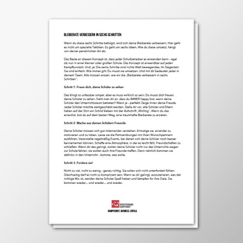 Bleiberate verbessern in 6 Schritten