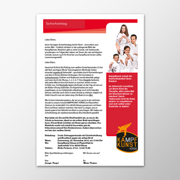 Brief – Sicherheitstag