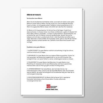 Business-System - Hören Sie auf Fachleute