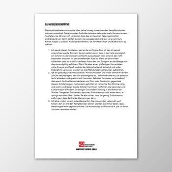 Das Ausbilderbekenntnis