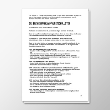 Das Brevier für Kampfkunstschulleiter