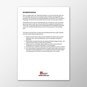 Den Charakter beurteilen