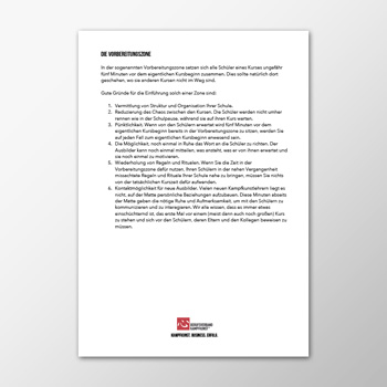 Die Vorbereitungszone