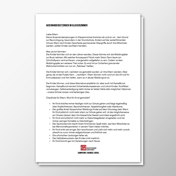 E-Mail - Auseinandersetzungen im Klassenzimmer