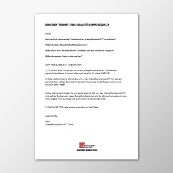 E-Mail - Bringe einen Freund mit