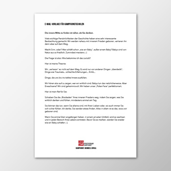 E-Mail - Die innere Mitte zu finden ist näher als Sie denken