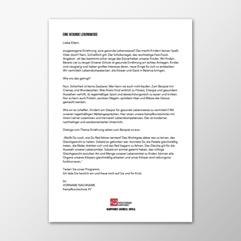 E-Mail - Eine gesunde lebensweise