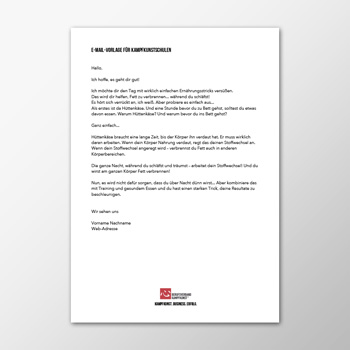 E-Mail - Ernährungstrick