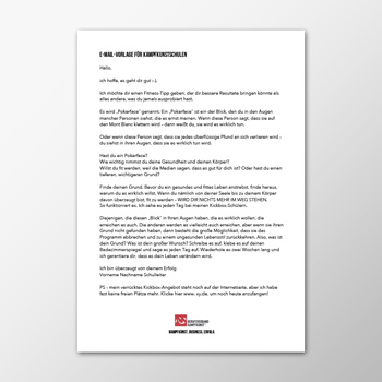 E-Mail - Fitness-Tipp