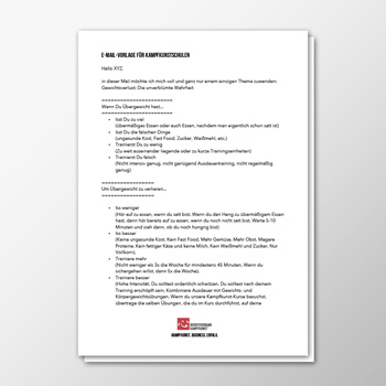 E-Mail - Gewichtsverlust