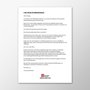 E-Mail - Jetzt mitmachen