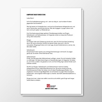 E-Mail - Kampfkunst macht stark