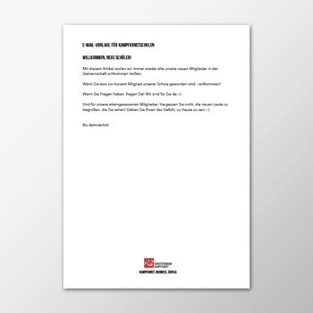 E-Mail - Willkommen neue Schüler