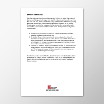 Eindeutige Kommunikation