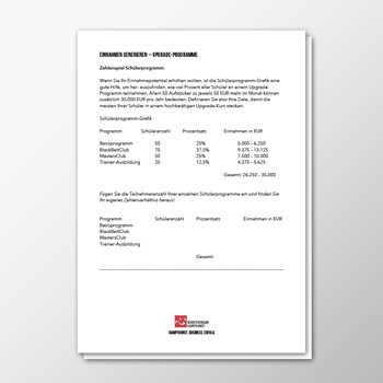 Einnahmen generieren – Upgrade-Programme