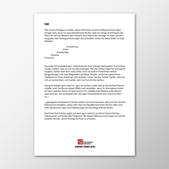 Fortschritt Interesse Anwesenheit Erhalt Erneuerung