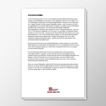 Gute Karten im Sommer