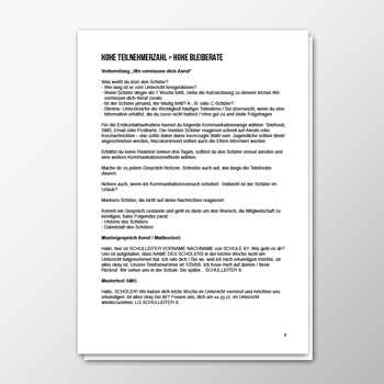 Hohe Teilnehmerzahl – hohe Bleiberate