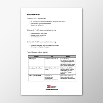 Introstunden-Angebot