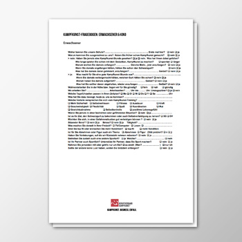 Kampfkunst Fragebogen Erwachsener und Kind