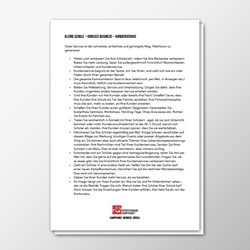 Kleine Schule, großes Business – Kundenservice