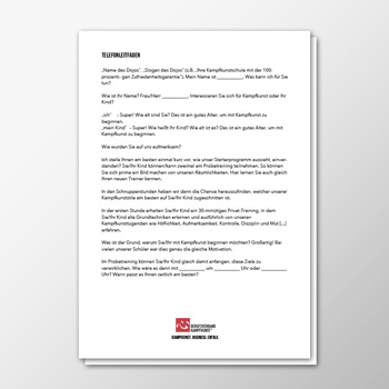 Kommunikation Telefonleitfaden