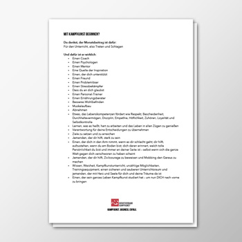 Mit Kampfkunst beginnen