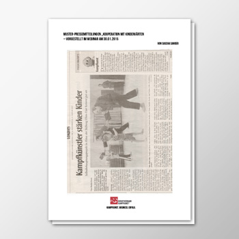 Muster-Pressemitteilungen - Kooperation mit Kindergärten