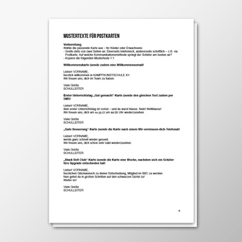 Mustertexte für Postkarten