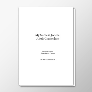 My Success Journal Adult Curriculum - Fariborz Azhakh