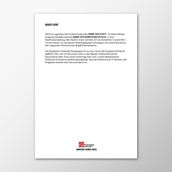 Pressemitteilung - Advent-event