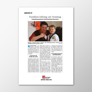 Pressemitteilung - Familien-Info-Tag am Sonntag