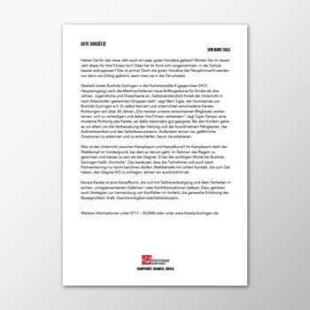 Pressemitteilung - Gute Vorsätze - Marc Sigle