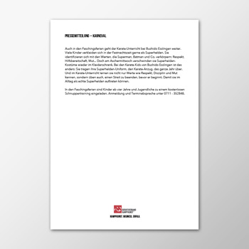 Pressemitteilung - Karneval