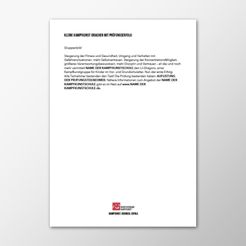 Pressemitteilung - Kleine Kampfkunst-Drachen mit Prüfungserfolg