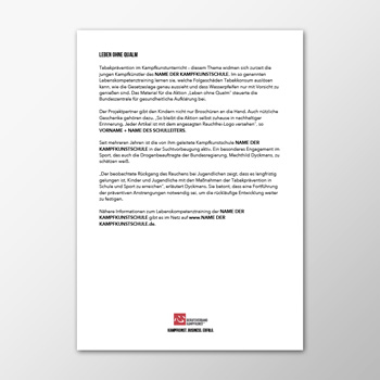 Pressemitteilung - Leben ohne qualm