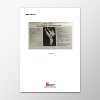 Pressemitteilung - Neuer Kickbox-Kurs für Einsteiger