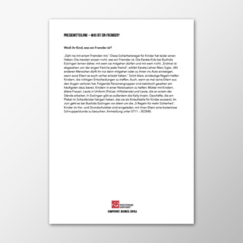 Pressemitteilung - Was ist ein Fremder