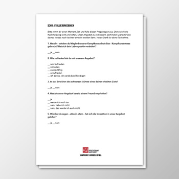 Schul-Evaluierungsbogen