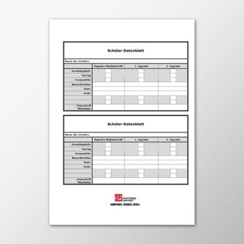 Schüler-Datenblatt - Black Belt Club