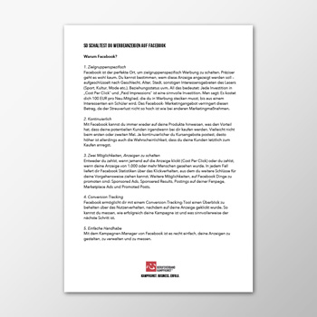 Social Media - Facebook - So schaltest du Werbeanzeigen auf Facebook