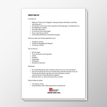 Veranstaltung - Parents Night Out