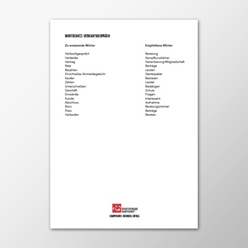 Verkaufsgespräch Wortschatz