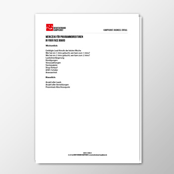 Werkzeug für Programmdirektoren