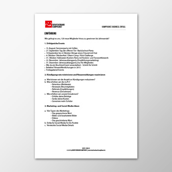 Wie gelingt es uns 120 neue Mitglieder hinzu zu gewinnen bis Jahresende?