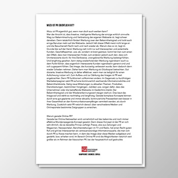 Wozu ist PR eigentlich gut